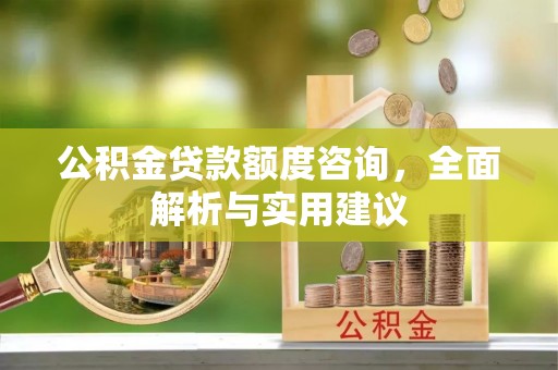 阿勒泰公积金贷款额度咨询，全面解析与实用建议